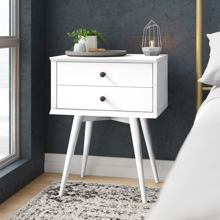 AllModern Grady Solid Wood Nightstand & Reviews Wayfair Canada